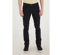 5-Pocket-Hose BLEND "BHSaturn", Herren, Gr. 30, Länge 32, schwarz, Web, 98% Baumwolle, 2% Elasthan, unifarben, regular fit lang, Hosen 5-Pocket-Hose, Chinohose mit zahlreichen Leder-Logopatches (57187