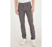 5-Pocket-Hose BLEND "BHSaturn", Herren, Gr. 32, Länge 32, granite, Web, 98% Baumwolle, 2% Elasthan, unifarben, regular fit lang, Hosen 5-Pocket-Hose, Chinohose mit zahlreichen Leder-Logopatches (84805