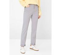Brax Damen Five-Pocket-Hose Style CAROLA LIGHT GREY, hellgrau, Gr. 44K