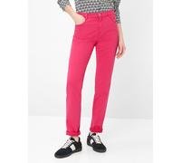 5-Pocket-Hose BRAX "Style CAROLA", Damen, Gr. 44L88, Langgrößen, himbeere, Web, 78% Baumwolle, 18% Lyocell, 4% Elasthan, Hosen 5-Pocket-Hose (20656816-88) himbeere