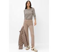 5-Pocket-Hose BRAX "Style CAROLA", Damen, Gr. 48 (L96), Langgrößen, beige (taupe), Web, 40% Lyocell, 28% Modal, 17% Baumwolle, 12% Elastomultiester, 3% Elasthan, Hosen 5-Pocket-Hose, Cotton Dream: Fiv