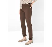5-Pocket-Hose BRAX "Style CAROLA", Damen, Gr. 48, Normalgrößen, dunkelbraun, Web, 78% Baumwolle, 19% Lyocell, 3% Elasthan, Hosen 5-Pocket-Hose (78504127-48) dunkelbraun