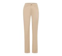 5-Pocket-Hose BRAX "Style CAROLA", Damen, Gr. 50, Normalgrößen, beige, Web, 78% Baumwolle, 18% Lyocell, 4% Elasthan, Hosen 5-Pocket-Hose (66607322-50) beige