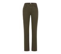 Brax Damen Five-Pocket-Hose Style CAROLA DARK KHAKI Grün Khaki, grün - khaki, Gr. 50K