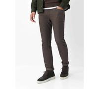 5-Pocket-Hose BRAX "Style CHUCK", Herren, Gr. 35, Länge 30, braun (dunkelbraun), Web, 65% Baumwolle, 32% Polyester, 3% Elasthan, Hosen 5-Pocket-Hose (43185429-35) dunkelbraun