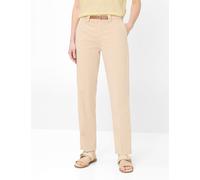 Brax Damen Flatfronthose Style MADISON ALMOND, Beige, Gr. 48K