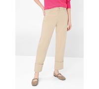 Brax Damen Five-Pocket-Hose Style MADISON S ALMOND, Beige, Gr. 42K
