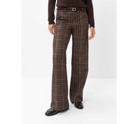 5-Pocket-Hose BRAX "Style MAINE", Damen, Gr. 34K (17), Kurzgrößen, braun (dunkelbraun), 68% Polyester, 26% Viskose, 6% Elasthan, Hosen 5-Pocket-Hose (97187458-17) dunkelbraun