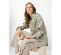 5-Pocket-Hose BRAX "Style MAINE", Damen, Gr. 46K (23), Kurzgrößen, beige (stein), Web, 59% Polyester, 26% Viskose, 14% Schurwolle, 1% Elasthan, Hosen 5-Pocket-Hose (45076233-23) stein