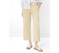 5-Pocket-Hose BRAX "Style MAINE S", Damen, Gr. 36K18, Kurzgrößen, hellbeige, Web, 72% Lyocell, 18% Baumwolle, 8% Elastomultiester, 2% Elasthan, Hosen 5-Pocket-Hose (72428260-18) hellbeige