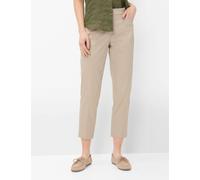5-Pocket-Hose BRAX "Style MARA S", Damen, Gr. 38, Normalgrößen, beige, Web, 76% Baumwolle, 21% Polyamid, 3% Elasthan, Hosen 5-Pocket-Hose (13976256-38) beige