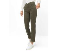 5-Pocket-Hose BRAX "Style MARY", Damen, Gr. 36, Normalgrößen, khaki, Web, 40% Lyocell, 28% Modal, 17% Baumwolle, 12% Elastomultiester, 3% Elasthan, Hosen 5-Pocket-Hose (34202828-36) khaki