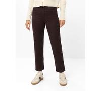 5-Pocket-Hose BRAX "Style MAY S", Damen, Gr. 40K (20), Kurzgrößen, braun (dunkelbraun), Web, 75% Baumwolle, 24% Lyocell, 1% Elasthan, Hosen 5-Pocket-Hose (74646102-20) dunkelbraun