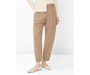 5-Pocket-Hose BRAX "Style MEGAN S", Damen, Gr. 34L68, Langgrößen, hellbraun, Web, 53% Polyester, 43% Schurwolle, 4% Elasthan, Hosen 5-Pocket-Hose (12181134-68) hellbraun