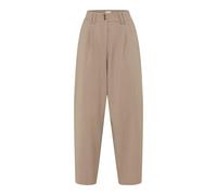 5-Pocket-Hose BRAX "Style MEGAN S", Damen, Gr. 46, Normalgrößen, beige (taupe), Web, 53% Polyester, 43% Schurwolle, 4% Elasthan, Hosen 5-Pocket-Hose (10202606-46) taupe