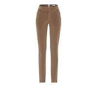 5-Pocket-Hose BRAX "Style SHAKIRA", Damen, Gr. 44K (22), Kurzgrößen, braun, Web, 74% Baumwolle, 25% Viskose, 1% Elasthan, Hosen 5-Pocket-Hose, Velvet Motion: Five-Pocket-Hose im Slim Fit (37722912-22)