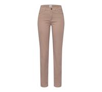 5-Pocket-Hose BRAX "Style SHAKIRA", Damen, Gr. 48K (24), Kurzgrößen, beige (taupe), Web, 40% Lyocell, 28% Modal, 17% Baumwolle, 12% Elastomultiester, 3% Elasthan, Hosen 5-Pocket-Hose (17786668-24) tau
