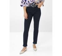 5-Pocket-Hose BRAX "Style SHAKIRA", Damen, Gr. 48K (24), Kurzgrößen, blau (navy), Web, 40% Lyocell, 28% Modal, 17% Baumwolle, 12% Elastomultiester, 3% Elasthan, Hosen 5-Pocket-Hose (11070035-24) navy