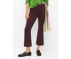 5-Pocket-Hose BRAX "Style SHAKIRA S", Damen, Gr. 38K (19), Kurzgrößen, braun (dunkelviolett), Web, 71% Baumwolle, 20% Lyocell, 9% Elasthan, Hosen 5-Pocket-Hose (94411548-19) dunkelviolett