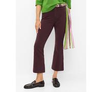 5-Pocket-Hose BRAX "Style SHAKIRA S", Damen, Gr. 40L80, Langgrößen, braun (dunkelviolett), Web, 71% Baumwolle, 20% Lyocell, 9% Elasthan, Hosen 5-Pocket-Hose (46925917-80) dunkelviolett
