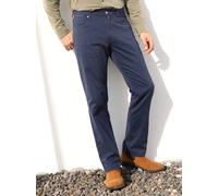 5-Pocket-Hose BRÜHL, Herren, Gr. 60, Normalgrößen, blau (dunkelblau), 98% Baumwolle, 2% Elasthan, unifarben, Hosen 5-Pocket-Hose (19314601-60) dunkelblau