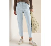 5-Pocket-Hose CECIL "Style Scarlett", Damen, Gr. 34, Länge 26, diamond blau (länge 26), Web, Obermaterial: 96% Baumwolle, 4% Elasthan. Futter: 100% Baumwolle, unifarben, bequem lang, Hosen 5-Pocket-Ho
