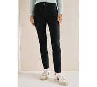 5-Pocket-Hose CECIL "Style Toronto", Damen, Gr. 36, Länge 30, schwarz (schwarz (länge 30)), Web, Obermaterial: 76% Viskose, 21% Nylon, 3% Elasthan. Futter: 65% Polyester, 35% Baumwolle, unifarben, sli