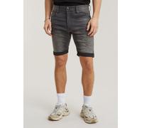 G-star 3301 Slim 1/2 Kurze Jeans 28 Light Aged Destroy