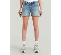 5-Pocket-Hose G-STAR "Judee Shorts", Damen, Gr. 23, blau (vintage electric blau), Obermaterial: 74% Baumwolle, 25% Baumwolle, 1% Elasthan, Hosen 5-Pocket-Hose (60737007-23) vintage electric blau