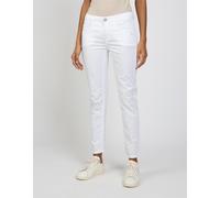 5-Pocket-Hose GANG "94AMELIE CROPPED", Damen, Gr. 26, N-Gr, weiß, Web, Obermaterial: 97% Baumwolle, 3% Elasthan, unifarben, knöchelfrei, Hosen 5-Pocket-Hose, im Relaxed Fit (75679463-26) weiß