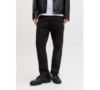 5-Pocket-Hose JACK & JONES "JPSTCLARK FINN PANTS SN", Herren, Gr. 32, Länge 34, schwarz, Web, Obermaterial: 97% Baumwolle, 3% Elasthan, unifarben, regular fit lang, Hosen 5-Pocket-Hose (51366235-32) s