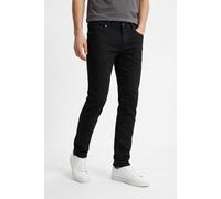 5-Pocket-Hose JACK & JONES "JPSTGLENN DYLAN ORIGINAL", Herren, Gr. 28, Länge 30, schwarz, Web, Obermaterial: 98% Baumwolle, 2% Elasthan, unifarben, slim fit knöchellang, Hosen 5-Pocket-Hose (99732702-