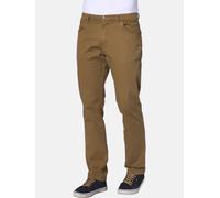 5-Pocket-Hose JAN VANDERSTORM "Tiefbundhose TARJE", Herren, Gr. 35, N-Gr, braun (cognac), Obermaterial: 97% Baumwolle CO. 3% Elasthan EL., comfort fit, Hosen 5-Pocket-Hose (18626553-35) cognac