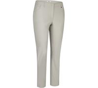 5-Pocket-Hose KJBRAND "Betty Bengaline", Damen, Gr. 23, K-Gr, beige (silber kurzgrößen), Web, Obermaterial: 80% Viskose, 17% Polyamid, 3% Elasthan, bequem lang, Hosen 5-Pocket-Hose, in bequemer Form (