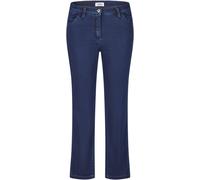 5-Pocket-Hose KJBRAND "Fanni Frame", Damen, Gr. 23, K-Gr, blau (denim stoned), Web, Obermaterial: 71% Baumwolle, 25% Polyester, 4% Elasthan, unifarben, figurbetont knöchellang, Hosen 5-Pocket-Hose, mi