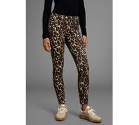 5-Pocket-Hose LAURA SCOTT, Damen, Gr. 46, N-Gr, gemustert, Twill, Obermaterial: 97% Baumwolle, 3% Elasthan, Animal-Print, slim fit knöchellang, Hosen 5-Pocket-Hose, in modischem Leo-Print (24126315-46