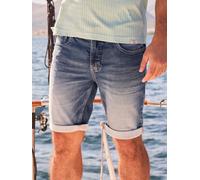 Bermudas LERROS, Herren, Gr. 36, N-Gr, blau (mid blau used), Denim/Jeans, Obermaterial: 98% Baumwolle, 2% Elasthan, unifarben, normal kniefrei, Hosen Bermudas, Jeans-Bermudas mit Stretch (12373109-36)