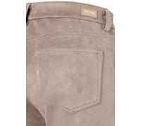 5-Pocket-Hose MAC "MACSLIM", Damen, Gr. 46, Länge 32, oxide braun, Web, Obermaterial: 97% Polyester, 3% Elasthan, slim fit knöchellang, Hosen 5-Pocket-Hose, Veloursqualität aus elastischem Material (8