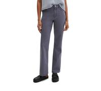 5-Pocket-Hose MARC O'POLO "aus Brushed Cotton Twill", Damen, Gr. 27, Länge 32, blau graphite, Twill, Obermaterial: 56% Baumwolle, 41% Lyocell, 3% Elasthan, unifarben, ausgestellt normal, Hosen 5-Pocke