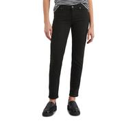 5-Pocket-Hose MARC O'POLO "aus Lyocell-Baumwolle-Mix", Damen, Gr. 25, Länge 34, schwarz, Obermaterial: 64% Lyocell, 32% Baumwolle, 4% Elasthan, unifarben, slim fit kurz, Hosen 5-Pocket-Jeans (64178606