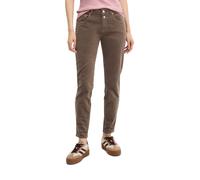 5-Pocket-Hose MARC O'POLO "aus Organic-Cotton-Modal-Stretch", Damen, Gr. 27, Länge 32, braun (stone taupe), Obermaterial: 82% Baumwolle, 17% Modal, 1% Elasthan, unifarben, loose fit normal, Hosen 5-Po