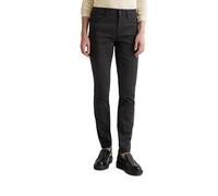 5-Pocket-Hose MARC O'POLO "aus Smooth Sateen Stretch", Damen, Gr. 30, Länge 34, schwarz, Obermaterial: 74% Baumwolle, 23% Viskose, 3% Elasthan, unifarben, slim fit normal, Hosen 5-Pocket-Hose (7636912