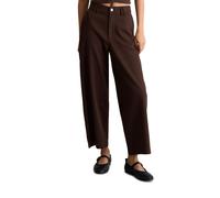 Chinohose MARC O'POLO DENIM "aus Organic-Cotton-Lyocell-Stretch", Damen, Gr. L, Normalgrößen, burnt aubergine, Twill, Obermaterial: 81% Baumwolle, 18% Lyocell, 1% Elasthan. Futter: 100% Baumwolle, uni