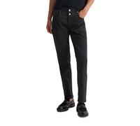 5-Pocket-Hose MARC O'POLO "mit TENCEL™ Lyocell-Bio-Baumwolle-Mix", Damen, Gr. 28, Länge 34, deep night blau, Denim/Jeans, Obermaterial: 64% Lyocell, 32% Baumwolle, 4% Elasthan, unifarben, relaxed fit 