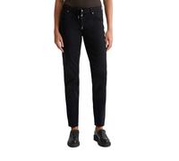 5-Pocket-Hose MARC O'POLO "mit TENCEL™ Lyocell", Damen, Gr. 30, Länge 34, blau (deep night blau), Obermaterial: 64% Lyocell, 32% Baumwolle, 4% Elasthan, unifarben, lässig geschnitten normal, Hosen 5-P