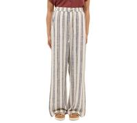 Mustang Wide Leg Pants aus Viskose-Mix mit Kordelzug Modell 'LACEY' in Offwhite, Größe 42
