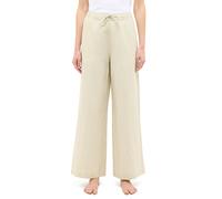 5-Pocket-Hose MUSTANG "Damen Style Tuscaloosa", Damen, Gr. 42, braun (4012 braun), Web, 75% Baumwolle, 25% Leinen, unifarben, weit, Hosen 5-Pocket-Hose (77401615-42)