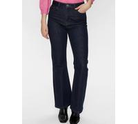 5-Pocket-Hose NÜMPH "Nümph Jeans NULONDON", Damen, Gr. 42, Normalgrößen, dunkelblau denim, Obermaterial: 94% Baumwolle, 5% Polyester, 1% Elasthan, Hosen 5-Pocket-Hose (22941506-42)