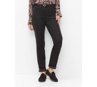 5-Pocket-Hose RAPHAELA BY BRAX "Style LAURA NEW", Damen, Gr. 48, Normalgrößen, dunkelbraun, Web, 55% Lyocell, 34% Baumwolle, 9% Elastomultiester, 2% Elasthan, Hosen 5-Pocket-Hose (15905866-48) dunkelb