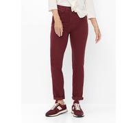 Raphaela by Brax Damen Five-Pocket-Hose Style LAURA NEW BURGUNDY, dunkelrot, Gr. 48